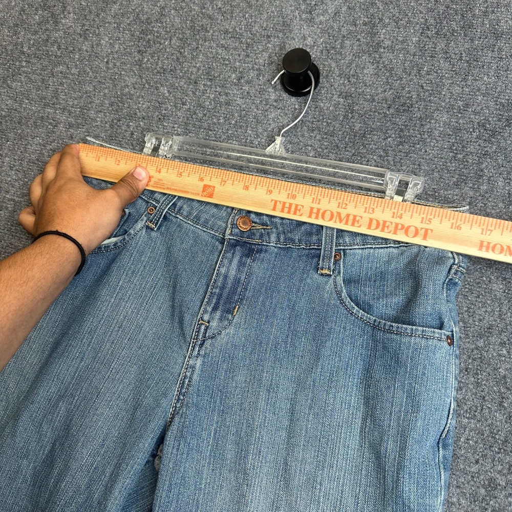 Signature by Levi Strauss Co Low Rise Bootcut Womens 10 Short Blue Jeans Y2K - Picture 10 of 14